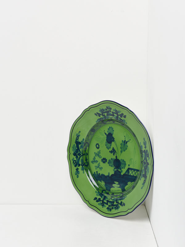 Oriente Italiano Flat dinner plate_MALACHITE